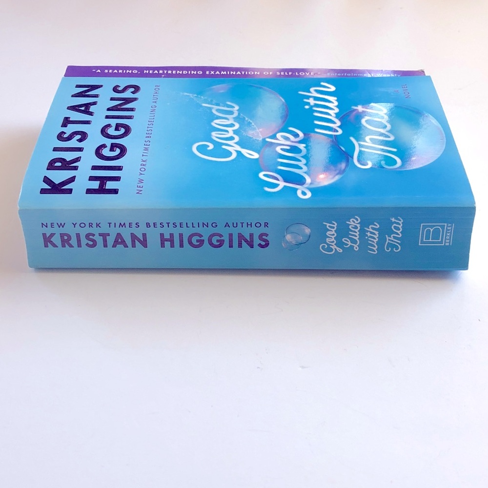 Kristan Higgins "Good Luck With That" Paperback - Blue Cover - Picture 3 of 6